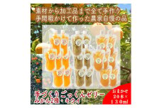 スイスで加工品を学んだ農家が作った『手づくりごっくんゼリー』 おまかせ20本セット 130ml みかん 甘夏 キウイ【 家庭用 自宅用 贈答品 贈答用 ギフト お取り寄せ お中元 お歳暮 贈り物 お祝い 神奈川県 小田原市 】
