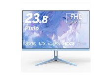 Pixio ゲーミングモニター 23.8インチ FHD 200Hz IPS ブルー/水色 PX248WAVEB