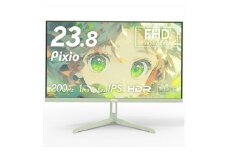 Pixio ゲーミングモニター 23.8インチ FHD 200Hz IPS ミントグリーン/緑 PX248WAVEMT