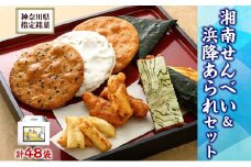 湘南せんべい・浜降あられセット【第23回・第26回全国菓子大博覧会　名誉総裁賞受賞／神奈川県指定銘菓】　ふるさとパック　せんべい詰め合わせ 和菓子 