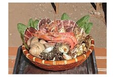 ちがさき柳島キャンプ場でBBQ！WAKUWAKU海鮮セット（引換券） 引き換えチケット バーベキュー 食事 食材 料理 海鮮BBQ 海の幸 魚介類 休日 昼食 アウトドア 