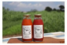 湘南・茅ヶ崎自慢のトマトの味わいが楽しめる　野崎農園　湘南ポモロンジュースセット　180ml　6本（レッド3本×ゴールド3本） 果汁飲料 野菜飲料 トマトジュース 