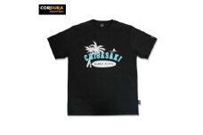 LOHASTYLE CORDURA天竺 CHIGASAKI 半袖T ブラック M オリジナル Tシャツ 半袖 黒 男女兼用 湘南 茅ヶ崎市 神奈川県