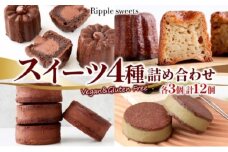 スイーツ詰め合わせボックス12個入り/ヴィーガンスイーツ/グルテンフリースイーツ 生チョコサンドクッキー 3個 生チョコサンドクッキー 抹茶 3個 カヌレバニラ 3個 生チョコカヌレプレーン 3個 生チョコレート 神奈川県 茅ケ崎市
