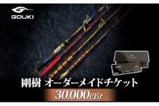 オーダーメイドチケット 30,000円分 釣り 釣具 釣竿 ロッド 利用券 株式会社剛樹 神奈川県 茅ヶ崎市