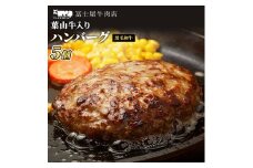 葉山牛入り ハンバーグ 5個入 150g 5個 750g 冨士屋牛肉店 葉山牛 和牛 にく 肉　焼くだけ  冷凍 お中元 ギフト 贈答用 小分け 生 冷凍 豪華 神奈川県 【 逗子市 】 [№5875-0452]