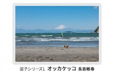 写真家長島敏春　オリジナルプリント「逗子シリーズ1　オッカケッコ」フレーム付き [№5875-0584]