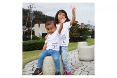 2人兄弟姉妹でおそろい/コーヒーカップ S×L プリント/ Tシャツ2枚組ギフトセット【出産祝い・誕生日・ギフト・プレゼント】（90cm×130cm） [№5875-7133]0649