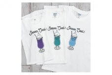 3人兄弟姉妹でおそろい /クリームソーダ パープル（小）グリーン（中）ブルー（大）/ Tシャツ3枚組ギフトセット（※その他サイズはご注文後の確認） [№5875-7382]0664