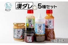 万能調味料 漢ダレ（5本セット）胡麻 ポン酢 ラー油 海ドレ すたダレ [№5875-0729]
