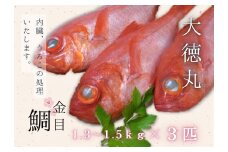 【三崎水揚げ】金目鯛3匹セット　M026-004-02