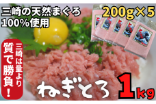 ＜防腐剤、着色料不使用＞自家製とろみ（ねぎとろ用）合計1kg！本物の味をお届け！他と味を比べてみて！　M005-015
