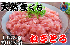 神奈川県漁連 天然マグロ ネギトロ 1kg（500g×2）お徳用　M077-011-02