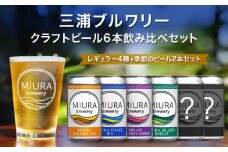 【三浦ブルワリー】クラフトビール定番4本と季節のビール2本飲み比べセット　M110-001-02