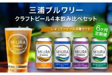 【全6回定期便】【三浦ブルワリー】クラフトビール 4本飲み比べセット　M110-T04