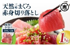 天然三崎まぐろ 赤身 切落し 1kg（500g×2袋）【2025年12月お届け】　M020-014-01-12