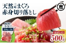 天然三崎まぐろ 赤身 切落し 500g（500g×1袋）【2025年12月お届け】　M020-014-04-12-cp