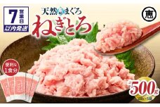 【7営業日以内に発送】三崎まぐろ 目鉢まぐろのみ使用ねぎとろ すきみ 500g（100g×5P）　M020-019-sp