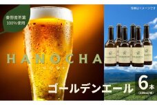 お茶を使ったクラフトビール「HANOCHA（はのちゃ）」煎茶ゴールデンエール（330ml×6本）/ ビール クラフトビール エール ゴールデンエール 茶葉 煎茶 プレゼント お茶 HANOCHA はのちゃ 日本茶 地ビール フレーバービール おしゃれ飲料 craft beer  ギフト お土産 アルコール 和のテイスト   手作りビール 贈答用　父の日　敬老の日　プレゼント　アウトドア