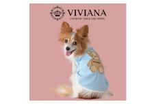 ドッグウェア「VIVIANA」ベアタンクトップ（LirhtBlue）｜犬服 犬用 犬用ワンピース 犬用ドレス サイズ展開