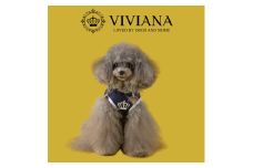ドッグウェア「VIVIANA」excel×VIVIANAコラボパーカー（Navy）｜犬服 犬用 犬用ワンピース 犬用ドレス サイズ展開