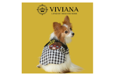 ドッグウェア「VIVIANA」ギンガムチェックシャツ／ベア｜犬服 犬用 犬用ワンピース 犬用ドレス サイズ展開