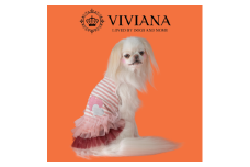 ドッグウェア「VIVIANA」ハートチュールワンピース（Pink）｜犬服 犬用 犬用ワンピース 犬用ドレス サイズ展開