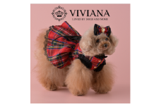 ドッグウェア「VIVIANA」1stAnniversaryドレス（Red）｜犬服 犬用 犬用ワンピース 犬用ドレス サイズ展開