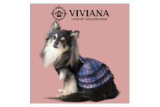 ドッグウェア「VIVIANA」1stAnniversaryドレス（Purple）｜犬服 犬用 犬用ワンピース 犬用ドレス サイズ展開