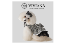 ドッグウェア「VIVIANA」2ndAnniversaryドレス（Black）｜犬服 犬用 犬用ワンピース 犬用ドレス サイズ展開