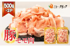 No.1034 豚モモ肉　500g×2P ／ 豚肉 ぶたにく ブタニク 使いやすい 野菜炒め カレー 焼肉 おかず 惣菜 肉料理 神奈川県