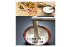 自然薯をおろさなくていいんです！自然薯パウダー 40g×10袋 水で溶いて手軽に召し上がれるフリーズドライの粉末 [0204]