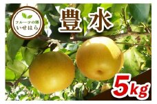 [2025年8月下旬以降発送 数量限定] 2025年産フルーツの郷いせはら 豊水 5kg｜先行予約 [0361]