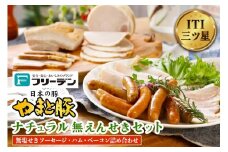 フリーデン やまと豚 ナチュラル無塩せきセット｜ソーセージ ウインナー チョリソー ベーコン ロースハム [0365]