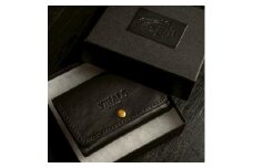YIHALS ハンドメイド 牛革 名刺入れ ネイビーブルー《靴屋が手掛ける革製品》｜イハレス レザー 革小物 [0653]