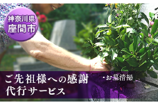 ご先祖様への感謝 代行サービス（お墓清掃サービス）｜地域 地元 クリーニング お墓参り 草取り 草むしり 写真撮影 神奈川県 座間市
※着日指定不可
※離島への配送不可