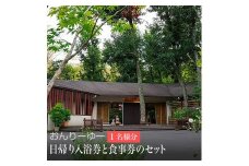 おんりーゆー　日帰り入浴券と食事券のセット[1名様]【温泉 サウナ お風呂 結婚記念日 敬老の日 ギフト プレゼント 利用券 神奈川県 南足柄市 】
