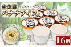 金太郎バナナアイス（16個） 栽培期間中農薬不使用 【国産 ギフト プレゼント 贈り物 お返し おいしい 果物 くだもの フルーツ お歳暮 お中元 】