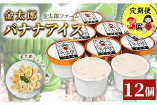 ★レビューキャンペーン実施中★定期便：金太郎バナナアイス（36個）：12個×3回（毎月お届け） 毎栽培期間中農薬不使用  【国産 ギフト プレゼント 贈り物 お返し おいしい 果物 くだもの フルーツ お歳暮 お中元 】