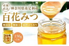★レビューキャンペーン実施中★南足柄のはちみつ　百花みつ１５０ｇ　無添加無加工純粋はちみつ【 はちみつ 蜂蜜 ハニー 神奈川県 南足柄市 】