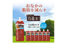 烏龍茶 定期便 3ヶ月 烏龍茶OTPP 2L × 6本 サントリー 機能性表示食品 お茶 ペットボトル 茶 飲料 飲み物 ドリンク ペットボトル飲料 箱 ケース 備蓄 ウーロン茶 脂肪 ポリフェノール 常温 常温保存 神奈川 神奈川県 綾瀬市 定期 3回