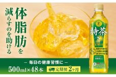 定期便 2ヵ月 伊右衛門 特茶TOKUCHA 伊右衛門（特定保健用食品）500mlペット 2箱 48本　