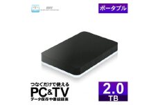 再生品 2.5インチ外付けハードディスクドライブMAL22000EX3-BK-AYASE(SHELTER)/USB3.2(Gen1)対応ブラック2TB パソコン PC TV