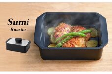 Sumi Roaster 調理器具 ロースター 焼く 蒸す 揚げる 炭火焼 角型 カーボン フッ素コート 焦げ付きにくい お手入れ簡単 神奈川県 綾瀬市