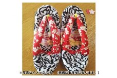 No.097 布ぞうり　婦人用 / 草履 サンダル 履物 手作り 一点もの 神奈川県 特産品