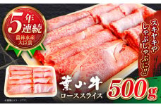 すき焼き A5ランク 葉山牛 ローススライス ( 約500g × 1パック ) 葉山牛 牛肉 しゃぶしゃぶ すき焼き すきしゃぶ / A5 牛肉 和牛 ロース スライス すきやき すき焼 神奈川県 葉山町 ブランド牛 牛肉【葉山牛ステーキレストラン 角車】 [ASBD003]