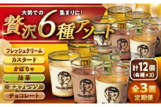 【全3回定期便】プリン アソートセット贅沢6種 計12個セット(6種 × 各2個) / ぷりん おすすめ 食べ比べ フレッシュクリーム クリーム カスタード かぼちゃ 抹茶 エスプレッソ チョコレート スイーツ 洋菓子 人気 デザート アソート 神奈川県 葉山町 国産 冷蔵【(有)マーロウ】 [ASAY028]
