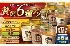 【全6回定期便】プリン アソートセット贅沢6種 計12個セット(6種 × 各2個) / ぷりん おすすめ 食べ比べ フレッシュクリーム クリーム カスタード かぼちゃ 抹茶 エスプレッソ チョコレート スイーツ 洋菓子 人気 デザート アソート 神奈川県 葉山町 国産 冷蔵【(有)マーロウ】 [ASAY029]