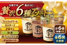 【全6回定期便】6種の味わいプリンセット 計約1080g (約180g × 6個) / プリン ぷりん カスタード かぼちゃ 抹茶 チョコレート エスプレッソ カラメル お菓子 デザート スイーツ 食べ比べ 神奈川県 葉山町【(有)マーロウ】 [ASAY047]