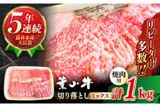 焼肉用 葉山牛 焼肉用 切り落とし ミックス ( 約1kg × 1パック ロース モモ カルビ 等 4種類 ) 国産和牛 牛肉 切り落とし 黒毛和牛 葉山牛 焼肉 やきにく 食べ比べ A5  葉山町 神奈川県【葉山牛ステーキレストラン 角車】 [ASBD013]